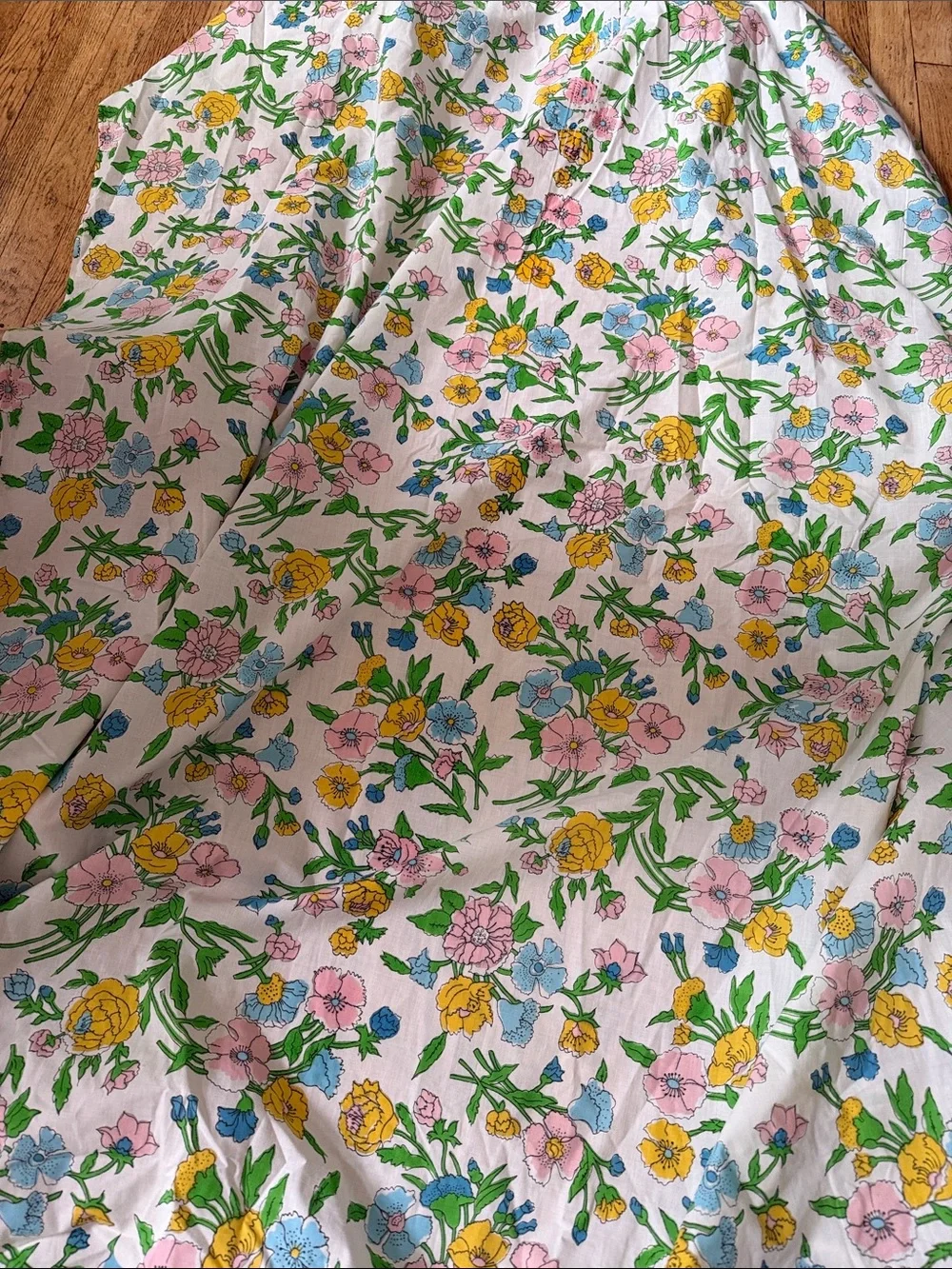 Vintage Floral Twin Fitted Sheet